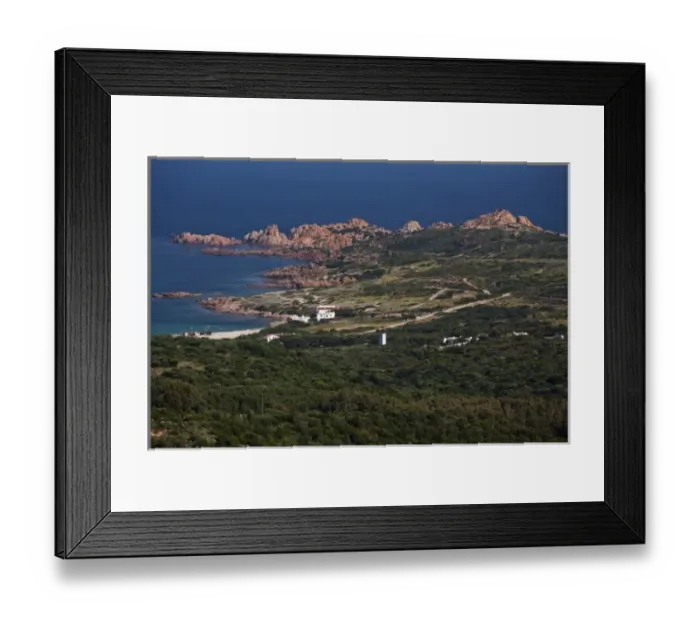 Framed Print : Italy, Sardinia, Isola Rossa. Red rock coastline Framed Print : Italy, Sardinia, Isola Rossa. Red rock coastline