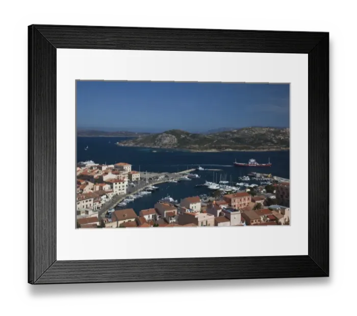 Framed Print : Italy, Sardinia, La Maddalena. Aerial view Framed Print : Italy, Sardinia, La Maddalena. Aerial view