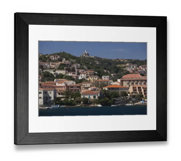 Framed Print : Italy, Sardinia, La Maddalena. Harborside view from island ferry Framed Print : Italy, Sardinia, La Maddalena. Harborside view from island ferry