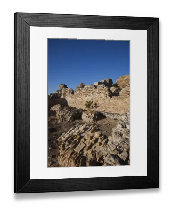 Framed Print : Italy, Sardinia, Nora. Detail, Roman ruins Framed Print : Italy, Sardinia, Nora. Detail, Roman ruins