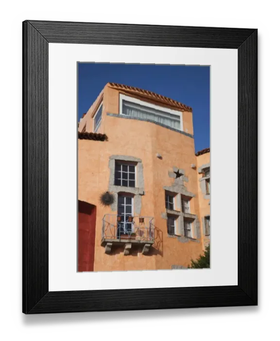Framed Print : Italy, Sardinia, Porto Cervo. Building detail