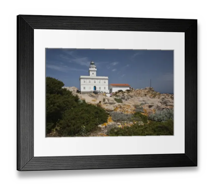 Framed Print : Italy, Sardinia, Santa Teresa Gallura. Capo Testa lighthouse Framed Print : Italy, Sardinia, Santa Teresa Gallura. Capo Testa lighthouse