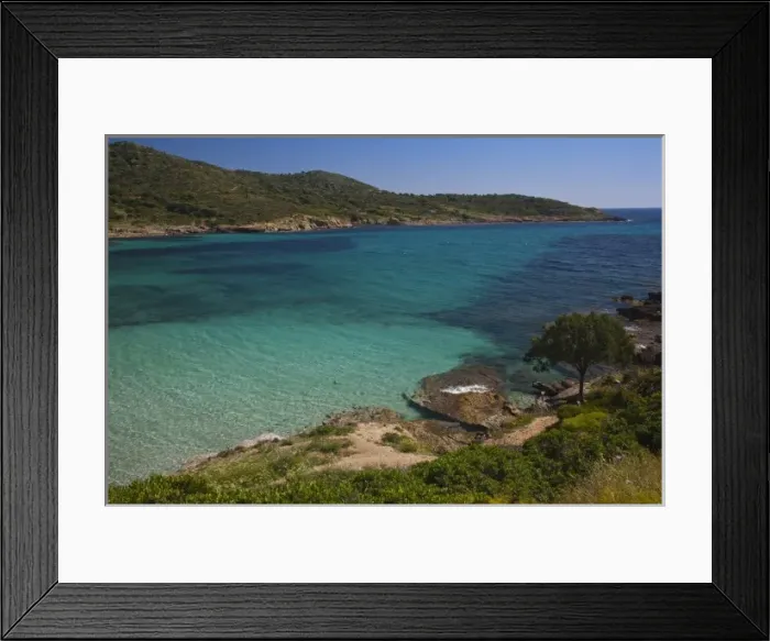 Framed Print : Italy, Sardinia, Teulada. Beach