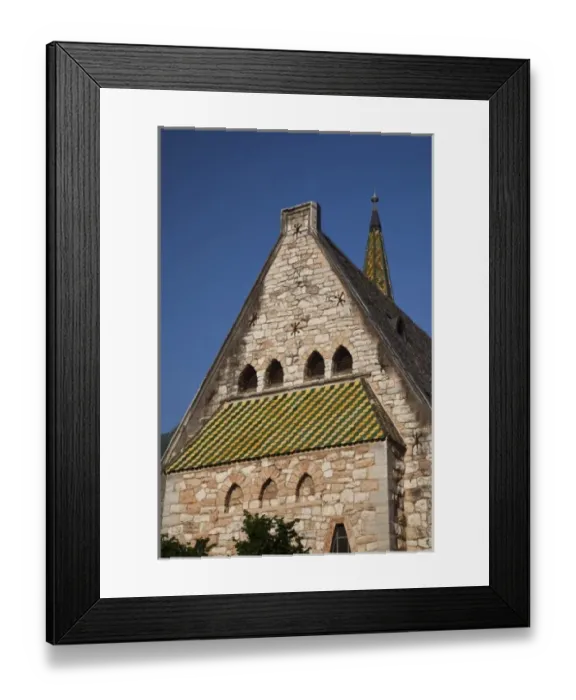 Framed Print : Italy, Trento Province, Arco. Evangelica church
