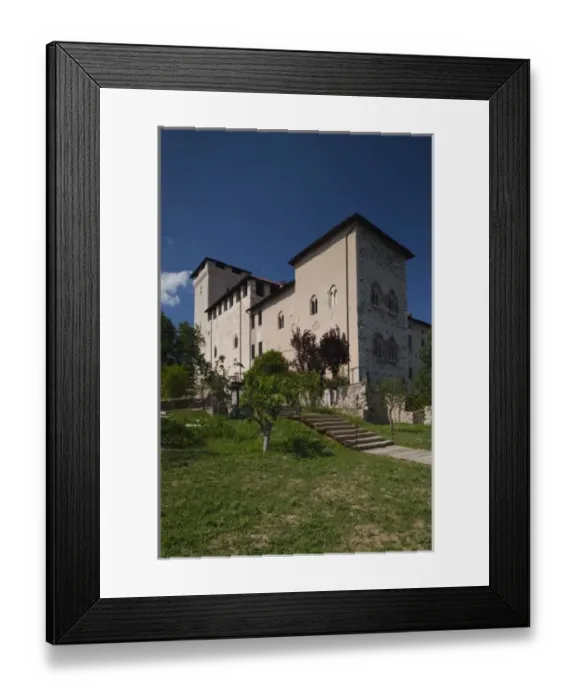 Framed Print : ITALY, Varese Province, Angera. La Rocca fortress Framed Print : ITALY, Varese Province, Angera. La Rocca fortress