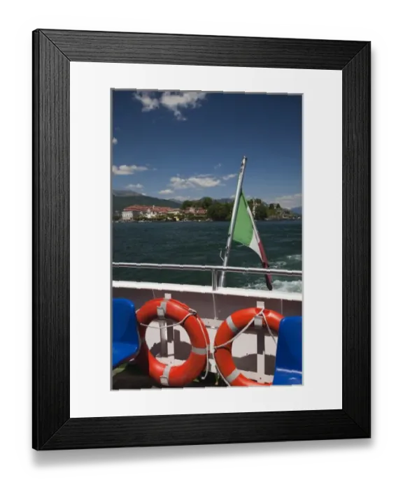 Framed Print : Italy, Verbano-Cusio-Ossola Province, Stresa. Isola Bella from lake ferry Framed Print : Italy, Verbano-Cusio-Ossola Province, Stresa. Isola Bella from lake ferry