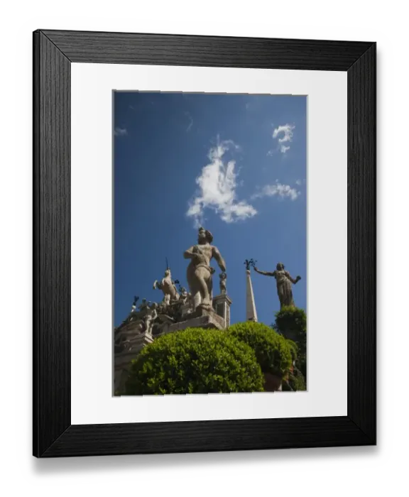 Framed Print : Italy, Verbano-Cusio-Ossola Province, Stresa. Palazzo Borromeo terraced gardens, Isola Bella
