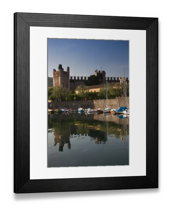 Framed Print : Italy, Verona Province, Torri del Benaco. Il Castello Scaligero Framed Print : Italy, Verona Province, Torri del Benaco. Il Castello Scaligero