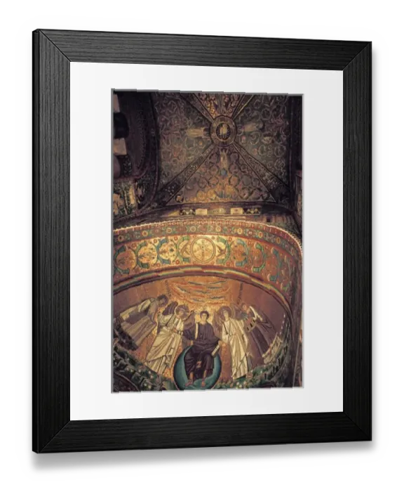Framed Print : Italy, Emilia, Romagna, Ravenna. Interior mosaics in Basilica San Vitale