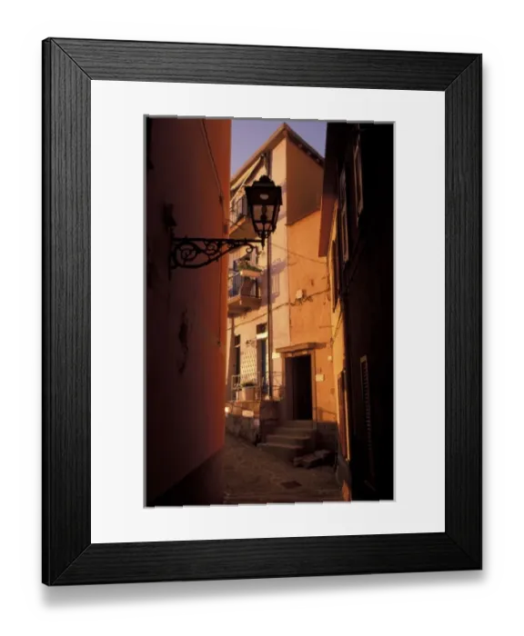 Framed Print : Europe, Italy, Liguria, Cinque Terre, Riviera di Levante, Manarola. Evening light Framed Print : Europe, Italy, Liguria, Cinque Terre, Riviera di Levante, Manarola. Evening light
