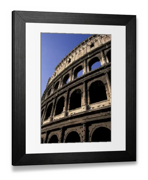 Framed Print : Italy, Rome. Colosseo (Colosseum) detail