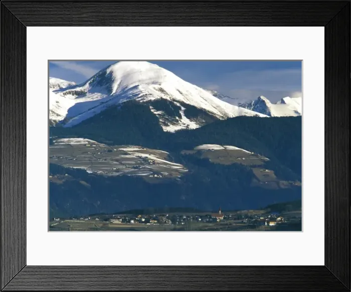 Framed Print : Italy, Trentino, Alto Adige, Bressanone. Morning light on town and mountains Framed Print : Italy, Trentino, Alto Adige, Bressanone. Morning light on town and mountains