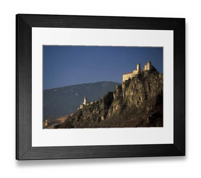 Framed Print : Italy, Trentino, Alto Adige, Chiusa. View of the Chiusa Fortress