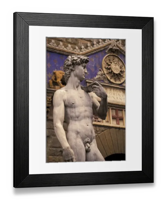 Framed Print : Italy, Tuscanny, Florence. Statue of David in Piazza della Signoria Framed Print : Italy, Tuscanny, Florence. Statue of David in Piazza della Signoria