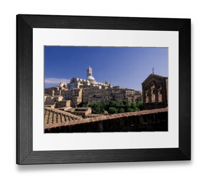 Framed Print : Italy, Tuscany, Siena. 13th century Duomo