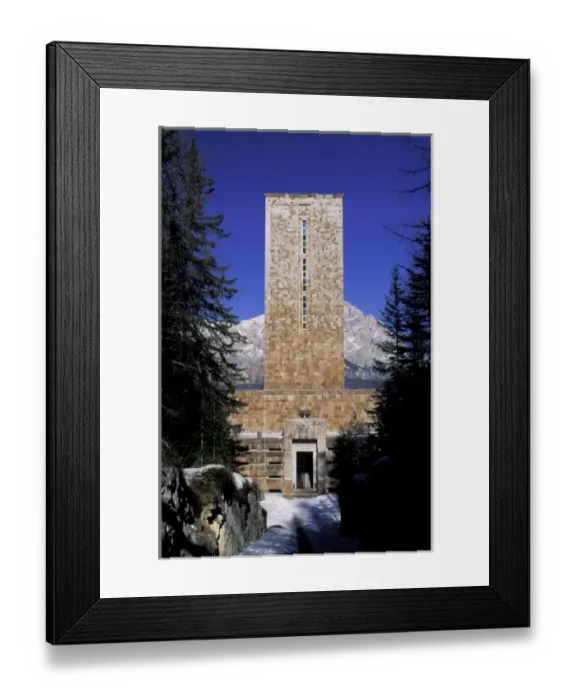 Framed Print : Italy, Venitia, Cortina D Ampezzo. Italian War Memorial Framed Print : Italy, Venitia, Cortina D Ampezzo. Italian War Memorial