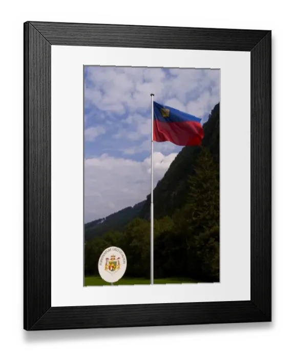 Framed Print : Welcome sign to ismall remote country of Leichtenstein Framed Print : Welcome sign to ismall remote country of Leichtenstein