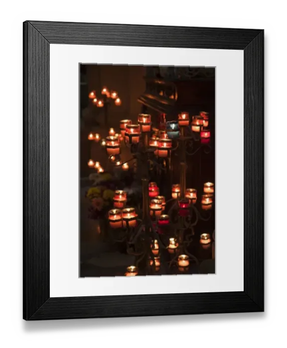 Framed Print : Malta, Valletta, Floriana, Church of St. Publius, votive candles Framed Print : Malta, Valletta, Floriana, Church of St. Publius, votive candles