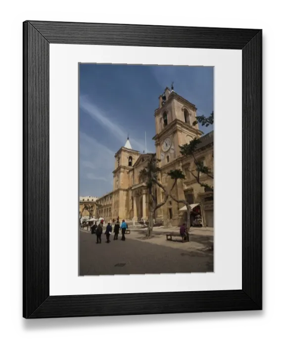 Framed Print : Malta, Valletta, St. Johns Co-Cathedral, exterior