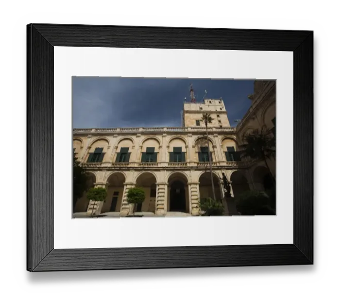 Framed Print : Malta, Valletta, Grand Masters Palace, exterior Framed Print : Malta, Valletta, Grand Masters Palace, exterior
