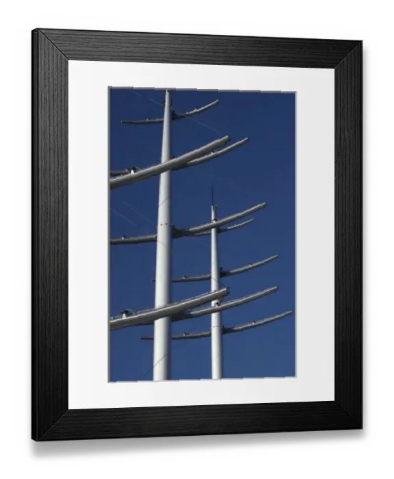 Framed Print : Malta, Valletta, Vittoriosa, Birgu, superyacht masts