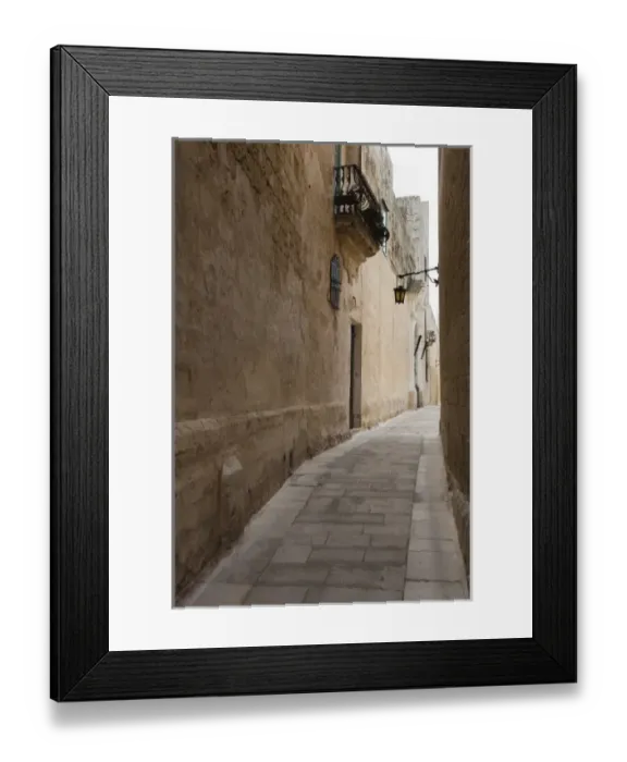 Framed Print : Malta, Central, Mdina, Rabat, street detail Framed Print : Malta, Central, Mdina, Rabat, street detail