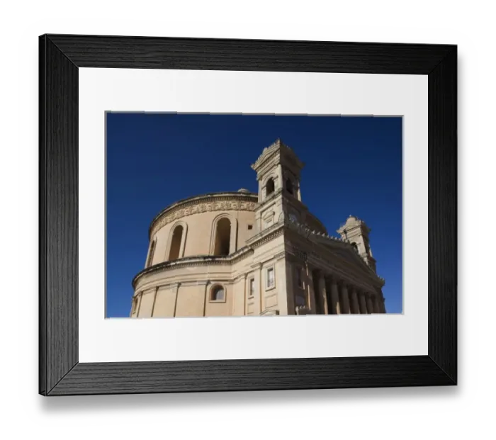 Framed Print : Malta, Central, Mosta, Mosta Dome church, exterior