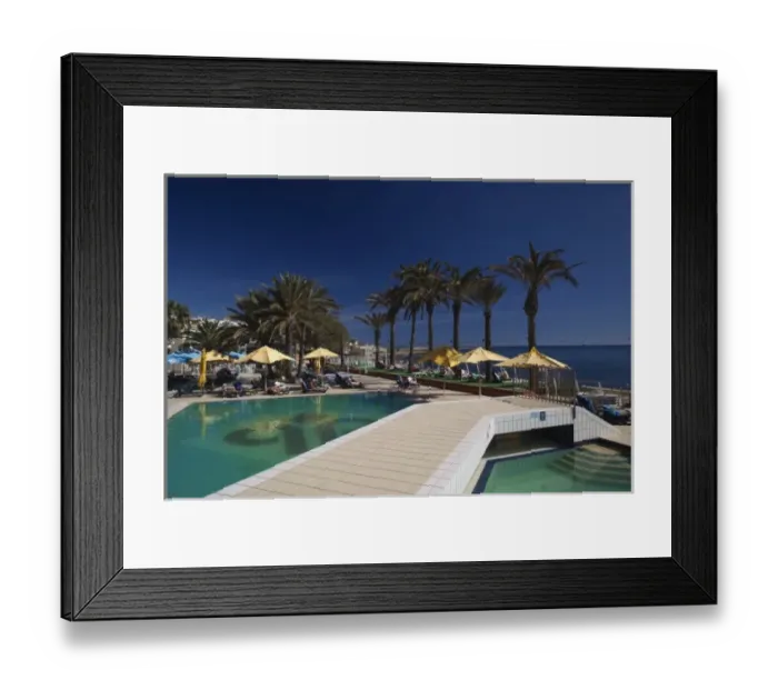 Framed Print : Malta, St. Pauls Bay area, Qawra, Qawra Palace Hotel pool area Framed Print : Malta, St. Pauls Bay area, Qawra, Qawra Palace Hotel pool area