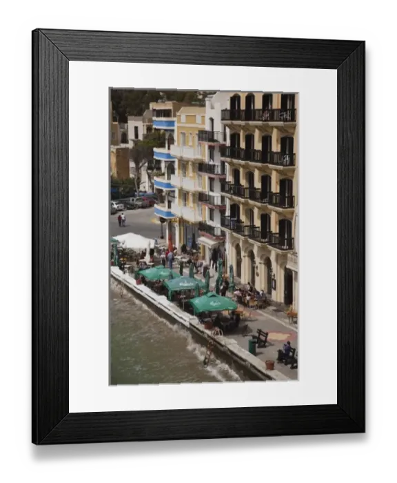 Framed Print : Malta, Gozo Island, Xlendi, cafes and hotels on Xlendi Bay Framed Print : Malta, Gozo Island, Xlendi, cafes and hotels on Xlendi Bay