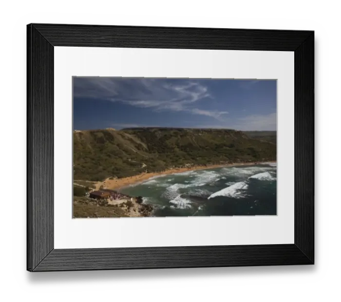 Framed Print : Malta, Northwest Malta, Ghajn Tuffieha Bay Beach Framed Print : Malta, Northwest Malta, Ghajn Tuffieha Bay Beach