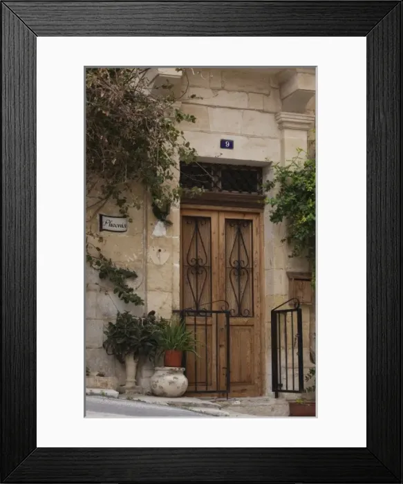 Framed Print : Malta, Valletta, building doorway