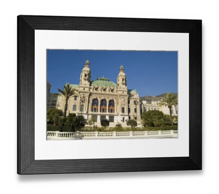 Framed Print : Principality of Monaco, Cote d Azur, Montecarlo, Casino Framed Print : Principality of Monaco, Cote d Azur, Montecarlo, Casino