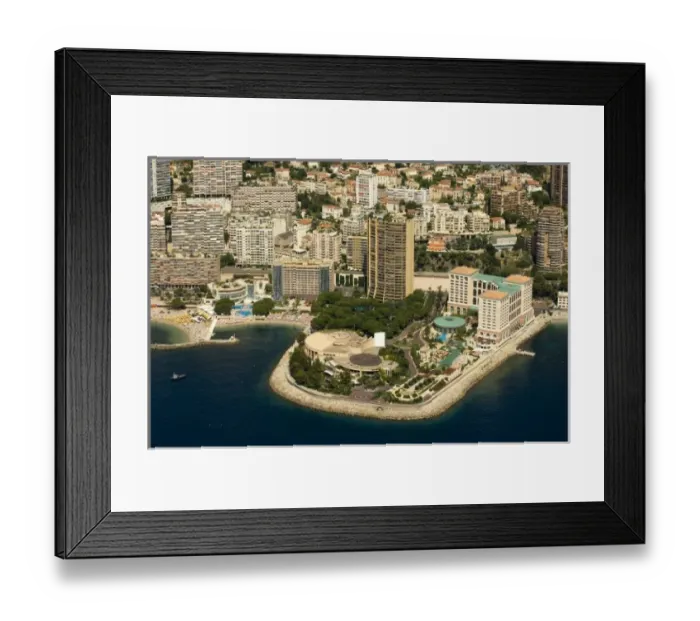 Framed Print : Unknown. Montecarlo Bay Hotel and Sporting Club Casino, View