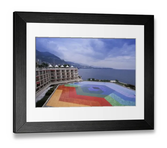 Framed Print : Monaco, Monte Carlo. Centre de Congress, Vassarely artwork, hexa grace Framed Print : Monaco, Monte Carlo. Centre de Congress, Vassarely artwork, hexa grace