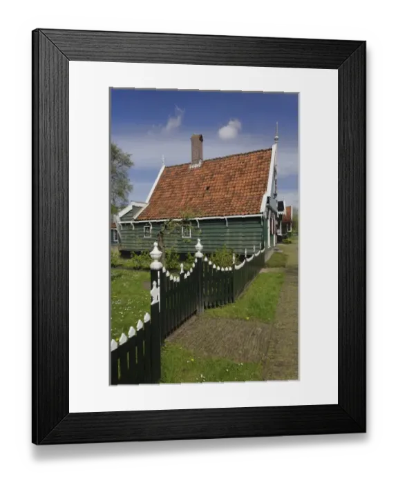 Framed Print : Classic Dutch homes, Zaanse Schans, Holland, Netherlands Framed Print : Classic Dutch homes, Zaanse Schans, Holland, Netherlands