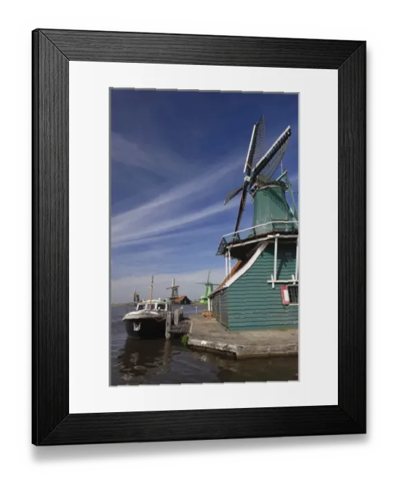 Framed Print : Windmill, Zaanse Schans, Holland, Netherlands Framed Print : Windmill, Zaanse Schans, Holland, Netherlands
