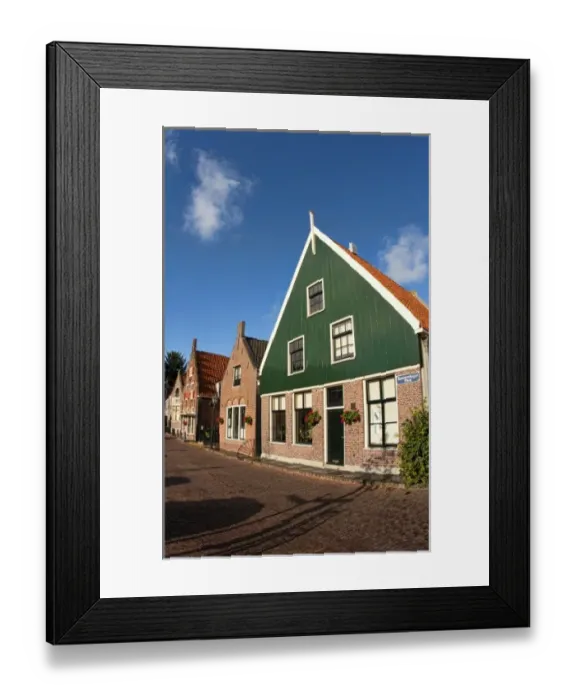 Framed Print : Homes in the small town of Edam, the Netherlands