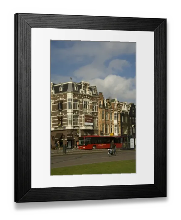 Framed Print : Europe, The Netherlands (aka Holland), Amsterdam. Museum Quarter near the Rijks