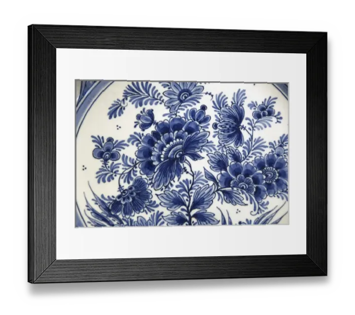 Framed Print : Netherlands (aka Holland), Delft. Royal Delft Factory since 1653. Classic Blue Delft Framed Print : Netherlands (aka Holland), Delft. Royal Delft Factory since 1653. Classic Blue Delft