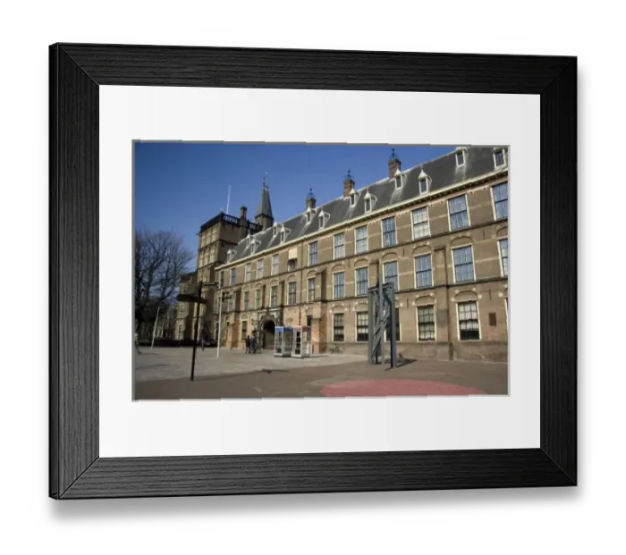 Framed Print : Europe, The Netherlands (aka Holland), Da Hague (The Hague). Downtown Framed Print : Europe, The Netherlands (aka Holland), Da Hague (The Hague). Downtown