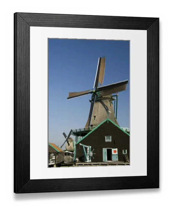 Framed Print : Europe, The Netherlands (aka Holland), Zaandam. Zaanse Schans, historic open air Framed Print : Europe, The Netherlands (aka Holland), Zaandam. Zaanse Schans, historic open air
