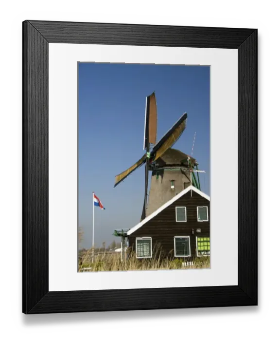 Framed Print : Europe, The Netherlands (aka Holland), Zaandam. Zaanse Schans, historic open air Framed Print : Europe, The Netherlands (aka Holland), Zaandam. Zaanse Schans, historic open air
