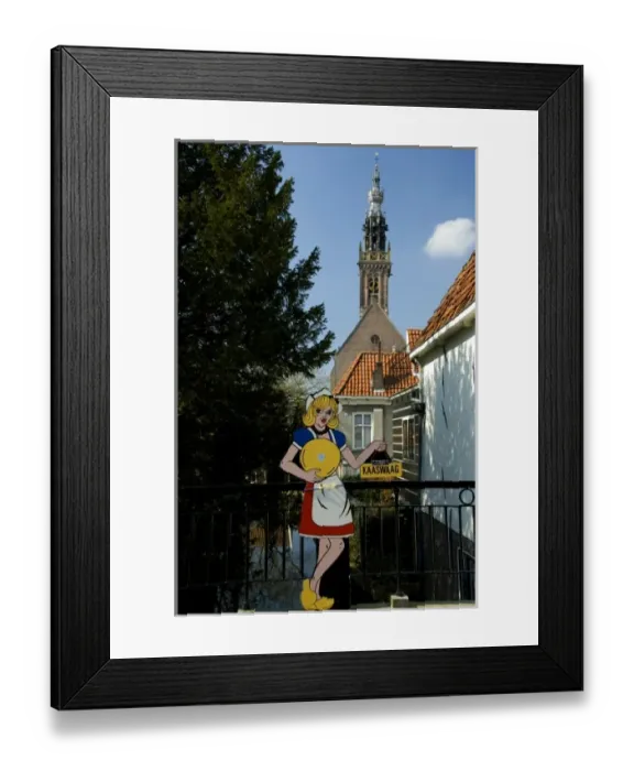Framed Print : Netherlands (aka Holland). Kass Cheese Museum sign, Kass Waag (weight house) sign Framed Print : Netherlands (aka Holland). Kass Cheese Museum sign, Kass Waag (weight house) sign