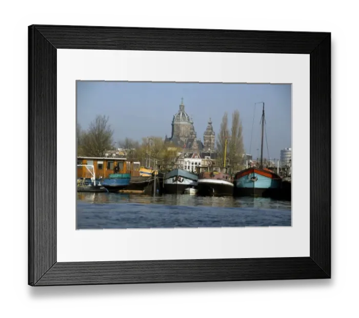 Framed Print : Netherlands (aka Holland), Amsterdam. Sint Nicolskerk (aka Saint Nicols church)