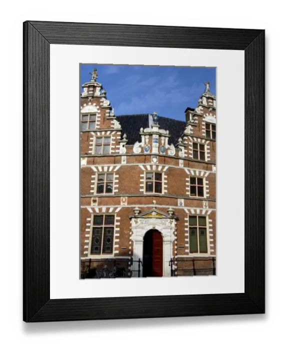 Framed Print : Europe, The Netherlands (aka Holland), West Friesland, Hoorn. Old court house