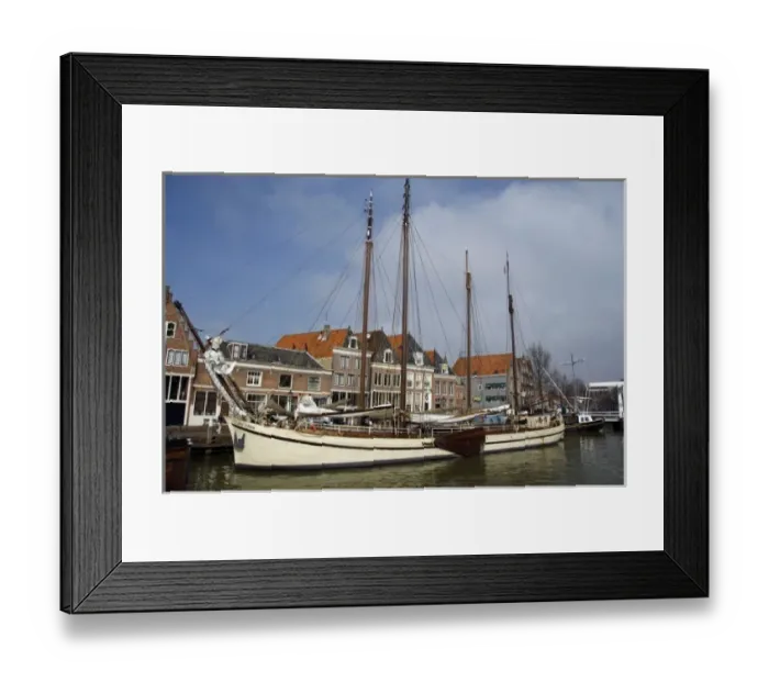 Framed Print : Europe, The Netherlands (aka Holland), Hoorn. Historic Hoorn Harbor