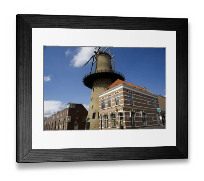 Framed Print : Netherlands (aka Holland), Dordrecht. Oldest town in Holland. Historic windmill, Fietsroutenetwerk Framed Print : Netherlands (aka Holland), Dordrecht. Oldest town in Holland. Historic windmill, Fietsroutenetwerk