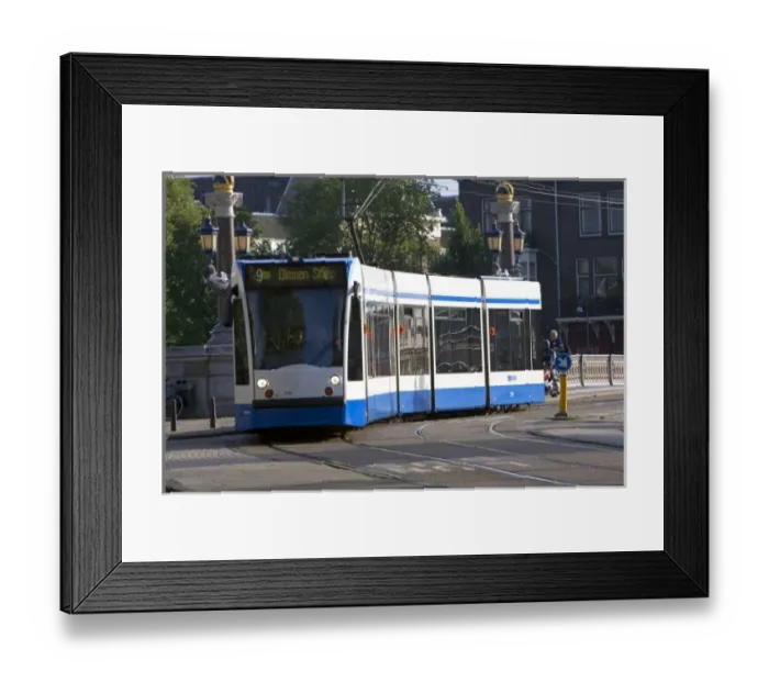 Framed Print : Amsterdam tram line, Amsterdam, Netherlands Framed Print : Amsterdam tram line, Amsterdam, Netherlands