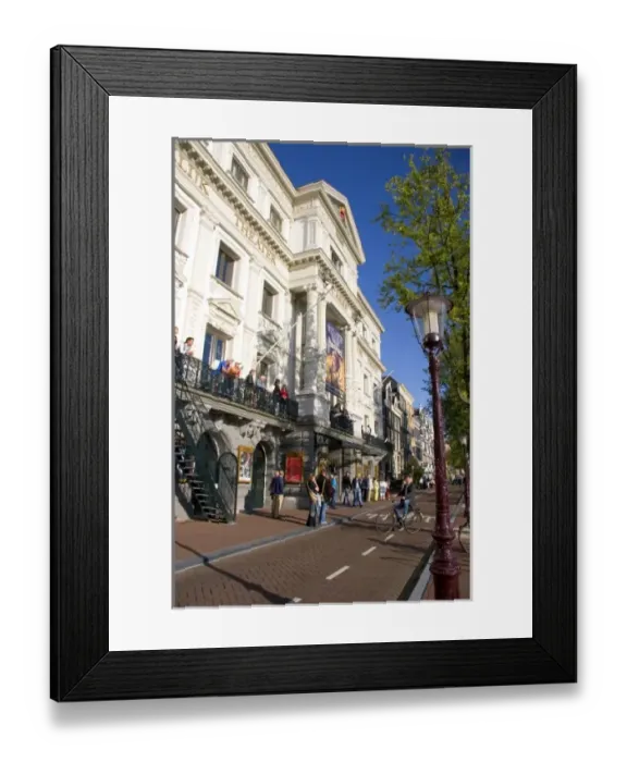 Framed Print : People stand in front of the Royal Carre Theatre in Amsterdam, Netherlands Framed Print : People stand in front of the Royal Carre Theatre in Amsterdam, Netherlands