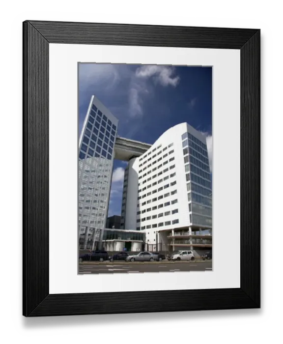 Framed Print : The International Criminal Court building at The Hague in the province of South Holland Framed Print : The International Criminal Court building at The Hague in the province of South Holland